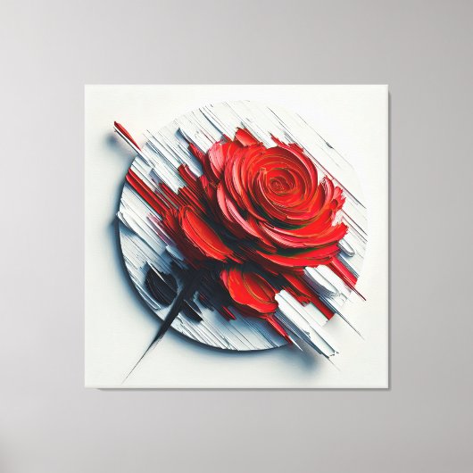 The Versatility of Blooming Roses in Art キャンバスプリント (正面)