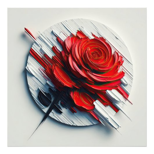 The Versatility of Blooming Roses in Art フォトプリント (正面)