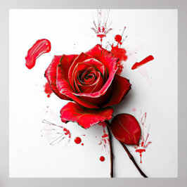 The Versatility of Blooming Roses in Art ポスター