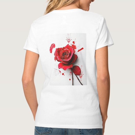 The Versatility of Blooming Roses in Art Tシャツ (裏面)