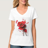 The Versatility of Blooming Roses in Art Tシャツ (正面)