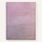 The Verse | Custom Mauve & Gold Poet Notebook ノートブック (正面)