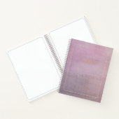 The Verse | Custom Mauve & Gold Poet Notebook ノートブック (内部)