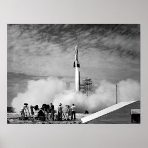 The Very First Rocket Launch At Cape Canaveral ポスター