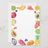 The Very Hungry Caterpillar Fruit Birthday 招待状 (裏面)