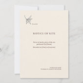 The Vessel- Minimalist Sacrement Announcement  案内状 (正面)