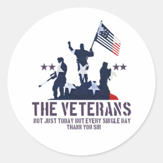 The Veterans Day Thank You For Your Service  ラウンドシール