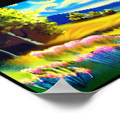 The View By The Hill Landscape Painting ポスター (角)