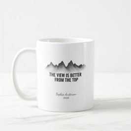 The View Is Better From The Top I Personalized コーヒーマグカップ