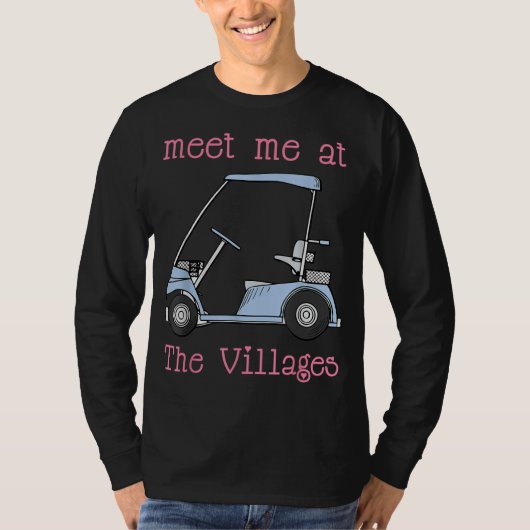 The Village Florida Golf Cartおもしろいで会う Tシャツ (正面)