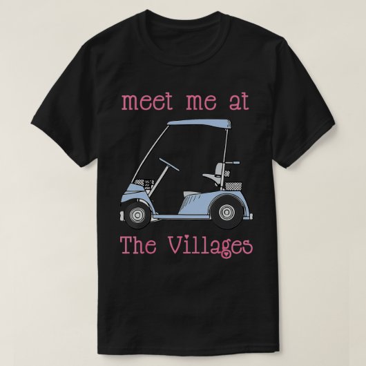 The Village Florida Golf Tおもしろいで会う Tシャツ (デザイン正面)