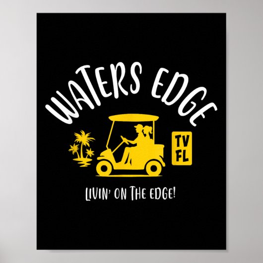The Village Of Waters Edge Tv Fl Golf Cart Design  ポスター (正面)