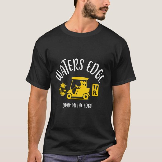 The Village Of Waters Edge Tv Fl Golf Cart Design  Tシャツ (正面)