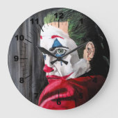 The Villain Painting by Alfred Fox ラージ壁時計 (正面)