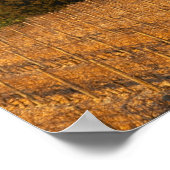 The vineyard with syrah vines and the chateau ポスター (角)