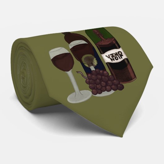 The Vino Vixen - (ボトルの美しい) ネクタイ (ロール)