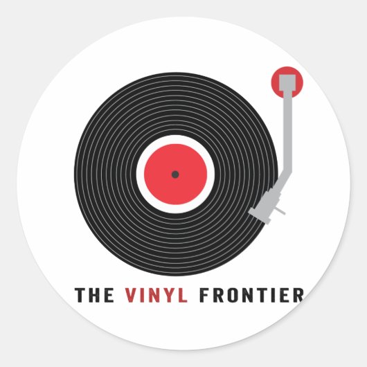 The Vinyl Frontierスタンプ ラウンドシール (正面)