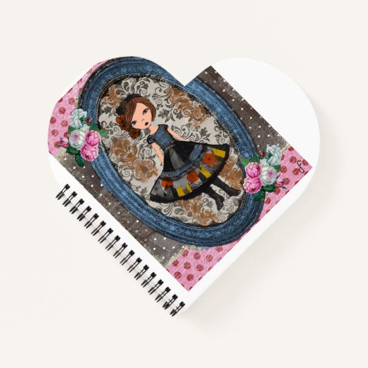 The Violet Paper Doll: A Tale of Plum & Petals ノートブック (正面)