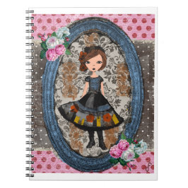 The Violet Paper Doll: A Tale of Plum & Petals ノートブック