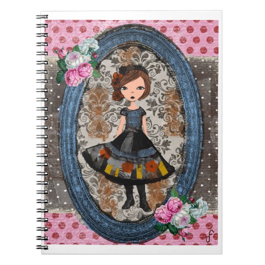 The Violet Paper Doll: A Tale of Plum & Petals ノートブック (正面)