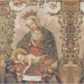 The Virgin Adoring the Christ Child at Christmas シール (正面)