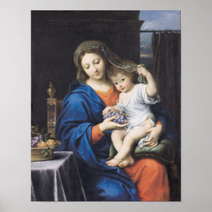 The Virgin of the Grapes, 1640-50 ポスター