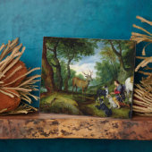 The Vision of St. Hubert, c.1620 (パネル上の油) フォトプラーク (側面)