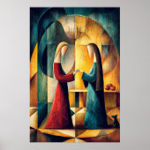 The Visitation - Cubist Minimalist Vision ポスター (正面)