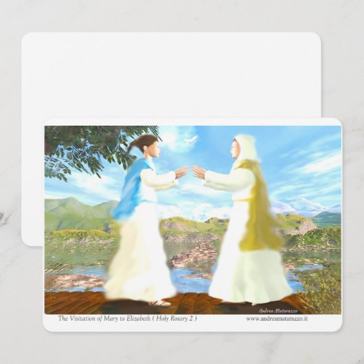 The Visitation of Mary to Elizabeth 招待状 (正面/裏面)