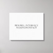 The Visual Statement | Minimal Interface Large  キャンバスプリント (正面)