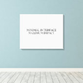 The Visual Statement | Minimal Interface Large  キャンバスプリント (インサイチュ (ウッドフロア))