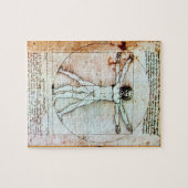 THE VITRUVIAN MAN Antique Parchment ジグソーパズル (横)