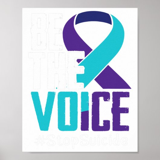The Voice ストップ自殺啓発 メンタルヘルス ポスター (正面)