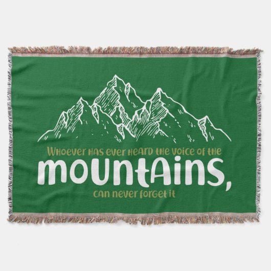 The Voice of the Mountains スローブランケット (正面)