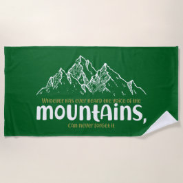 The Voice of the Mountains ビーチタオル