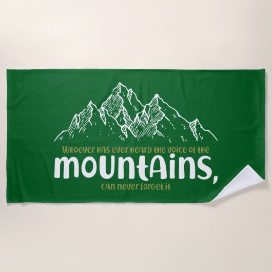 The Voice of the Mountains ビーチタオル (正面)