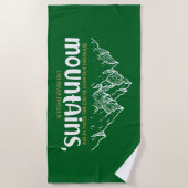 The Voice of the Mountains ビーチタオル (正面)