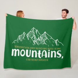 The Voice of the Mountains フリースブランケット