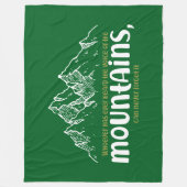 The Voice of the Mountains フリースブランケット (正面)