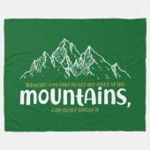 The Voice of the Mountains フリースブランケット (正面(横))