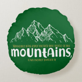 The Voice of the Mountains ラウンドクッション