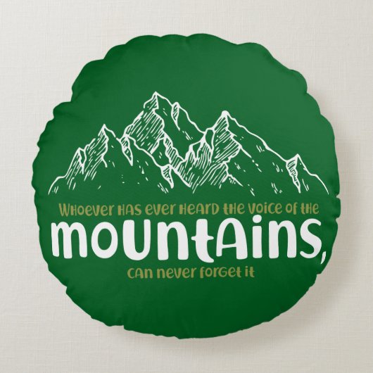 The Voice of the Mountains ラウンドクッション (正面)