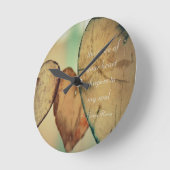 The Voice Of Your Heart Whispers To My Soul ラウンド壁時計 (傾斜)