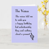 The Voices – 誕生日の詩 カード (黄色い花)