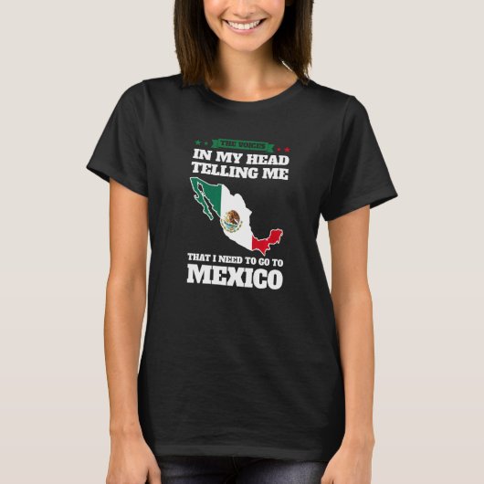 the voices in head telling Mexico Mexico Mexican M Tシャツ (正面)