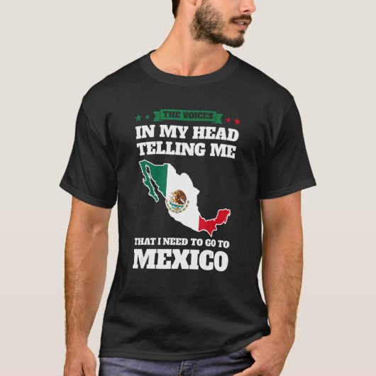 the voices in head telling Mexico Mexico Mexican M Tシャツ (正面)