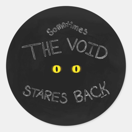 The Void Stares Back ラウンドシール (正面)