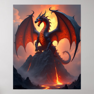 The Volcanic Forge Dragon ポスター