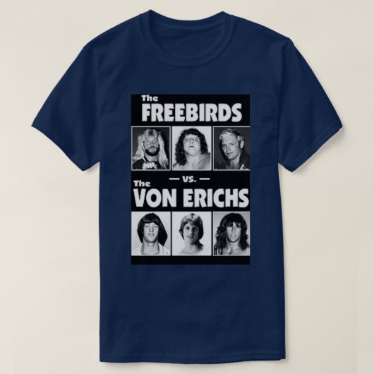 The Von Erichs vs TheFreebirds Tシャツ (デザイン正面)