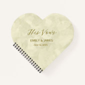 The Vow Books – Personalized His and Her Timeless ノートブック (正面)